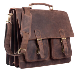 Leather Briefcase Brown