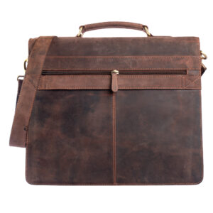 Leather Briefcase Brown