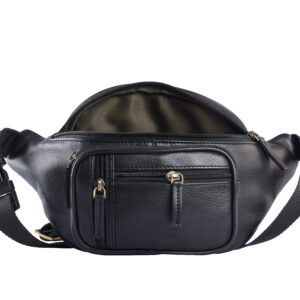 Leather Belt Pouch Black