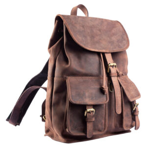 Leather backpack