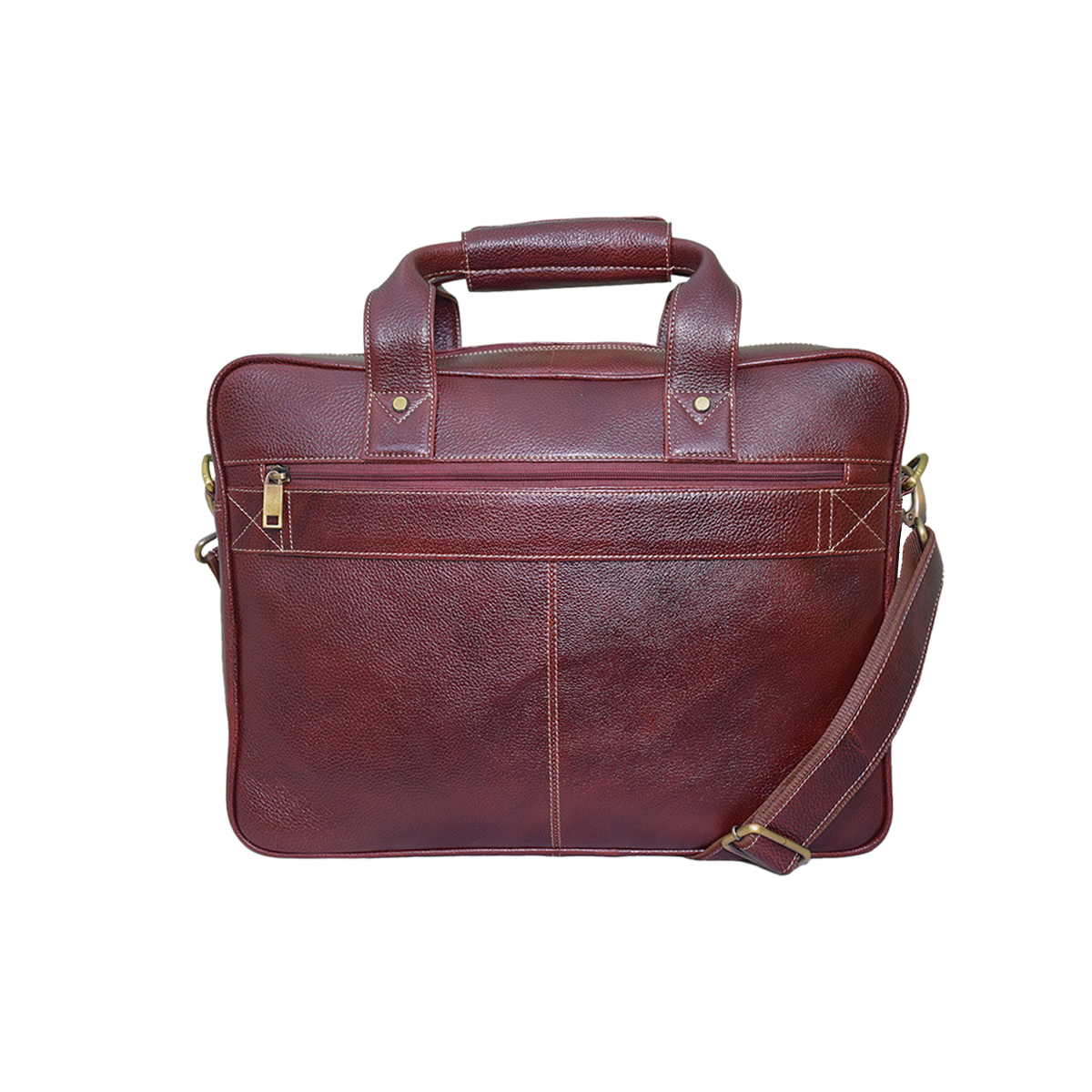 Leather Bombay Brown Bag - Image 2
