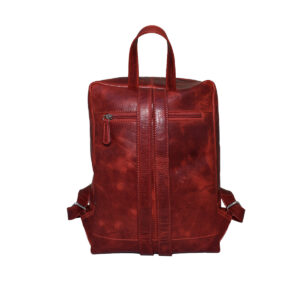 Leather Red Jordan Backpack