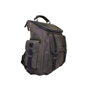 Leather Grey Rucksack