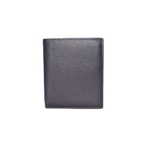 Leather Men Bifold Black Wallet