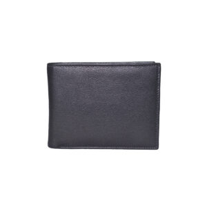 Leather Men Black Wallet