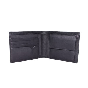 Leather Men Black Wallet